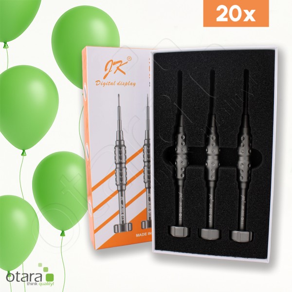 PRÄMIE 10 Jahre Schraubendreher [Set: 3 Stück] JK Digital Display iPhone Repair Set