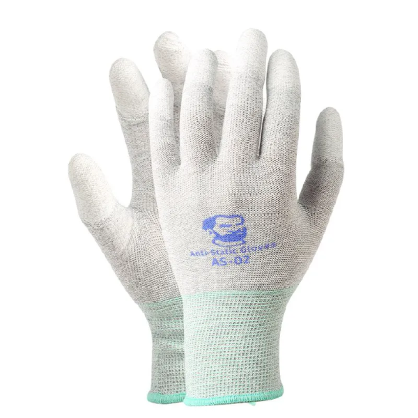 Handschuhe, ESD, mit PU-Fingerkuppen, 1x Paar [Größe: L] MECHANIC AS02(L)