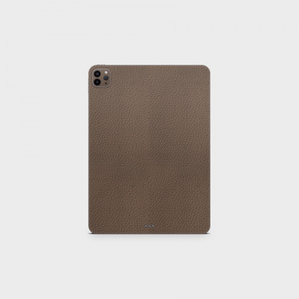 GREEN MNKY Backcover Skin Tablet 11" (Struktur Serie) "Lederoptik Brown" [3 Stück]
