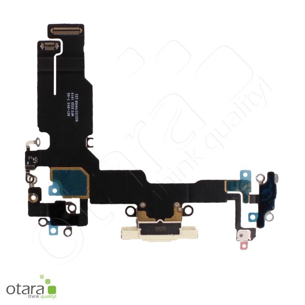 Lade Dock Connector Flex *reparera* für iPhone 15 (Ori/pulled Qualität), gelb