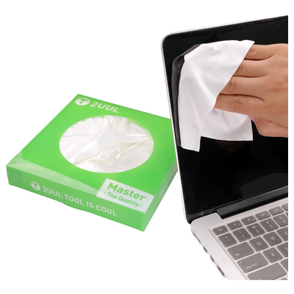 Cleaner Wipes Reinigungs-/Reinraumtücher Mikrofaser [15x15cm] 2UUL CL02 MASTER, white [60 pcs/Box]