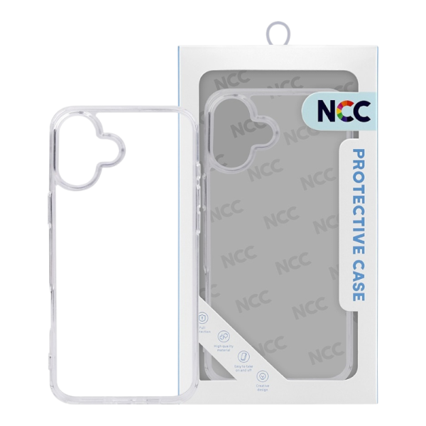 Schutzhülle NCC A0016 Bumper Corner Clearcase iPhone 16e, transparent (Retail/Blister)