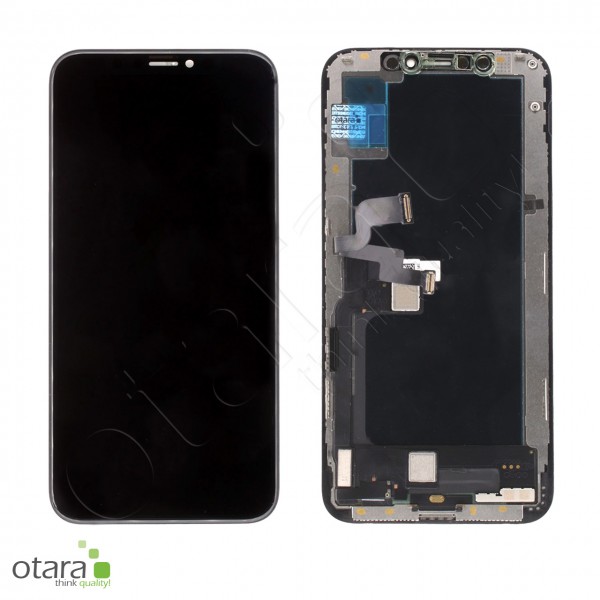 Displayeinheit geeignet für iPhone XS (COPY), soft OLED (JK), schwarz