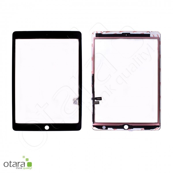 Displayglas geeignet für iPad 8 (10.2|2020) A2270, A2428, A2429, A2430 (o.HB), schwarz