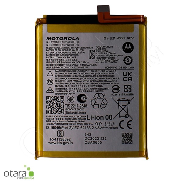 Motorola Akku NE50 - Moto G52 (XT2221), G72 (XT2255), G82 (XT2225), Serviceware