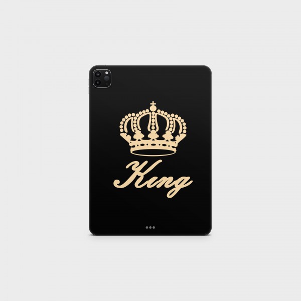 GREEN MNKY Backcover Skin Tablet 11" (Design Serie) "King Crown" [3 Stück]