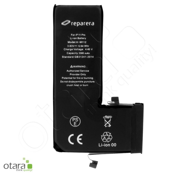 Battery PREMIUM TI Chip (HIGH CAPACITY) *reparera* suitable for iPhone 11 Pro (incl. battery adhesive tape)