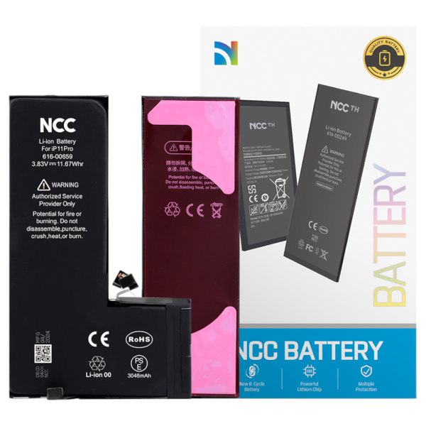 Akku NCC für iPhone 11 Pro inkl. Akkuklebestreifen