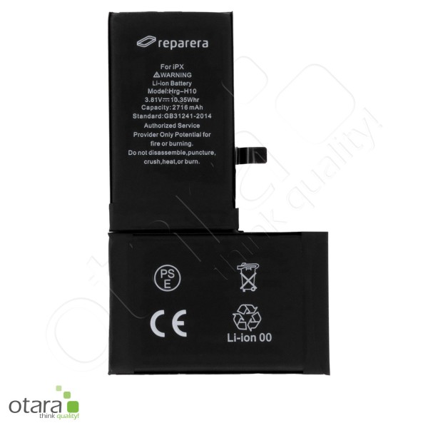 Battery PREMIUM TI Chip suitable for iPhone X (incl. battery adhesive tape)