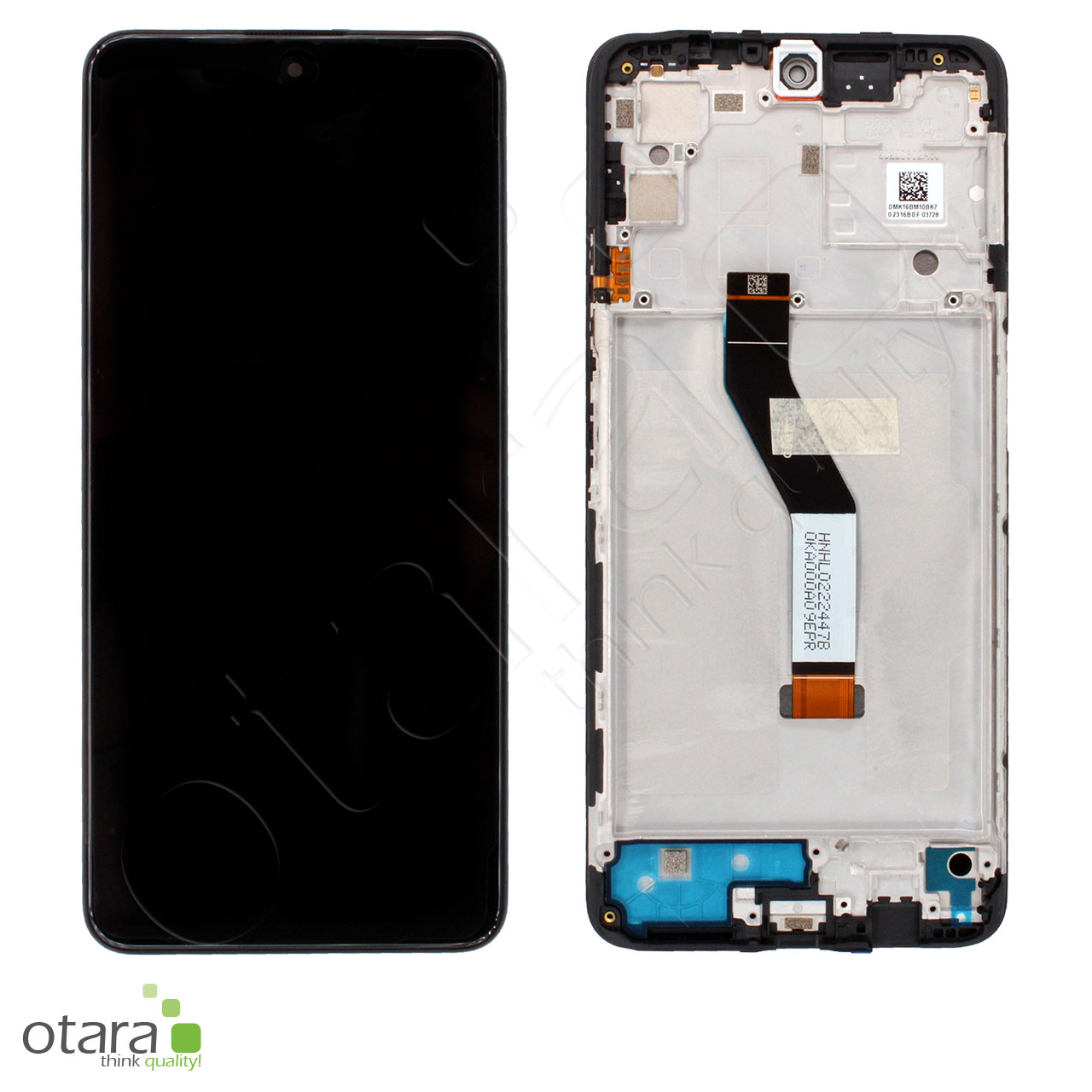 Display unit XIAOMI Redmi Note 11S 5G (22031116BG), black, Service Pack ...