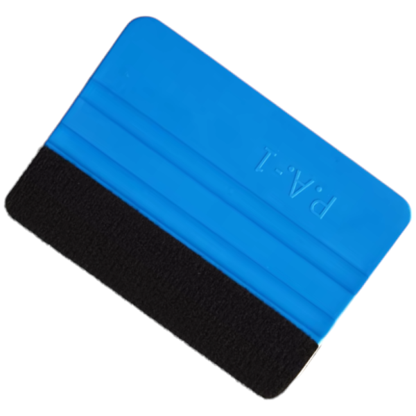 Rakel/Schaber Folien-Applikationsschaber 2-fach Universal hard&soft [10x7,5cm], blau