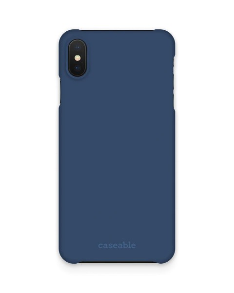 CASEABLE Hard Case iPhone XS Max, Navy (Retail/Blister)