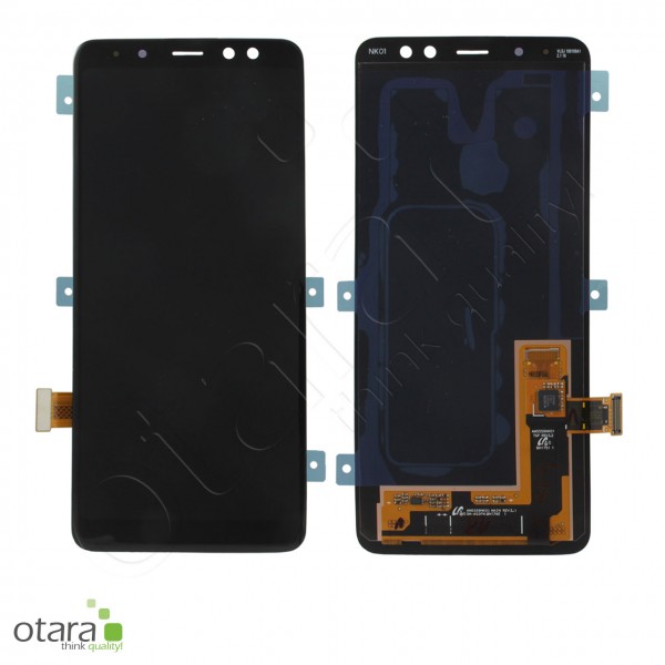 Displayeinheit Samsung Galaxy A8 2018 (A530F), schwarz, Serviceware