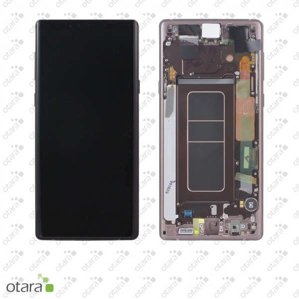 Displayeinheit Samsung Galaxy Note 9 (N960F), metallic copper, Serviceware