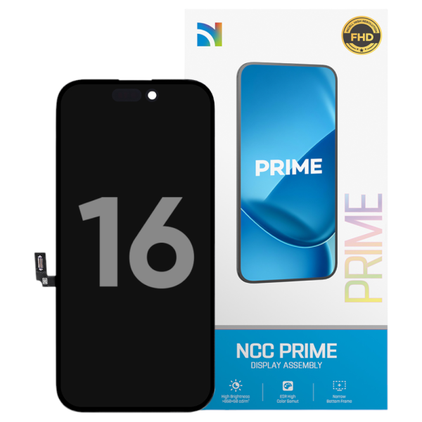 Displayeinheit NCC PRIME für iPhone 16 (COPY) INCELL LCD, black