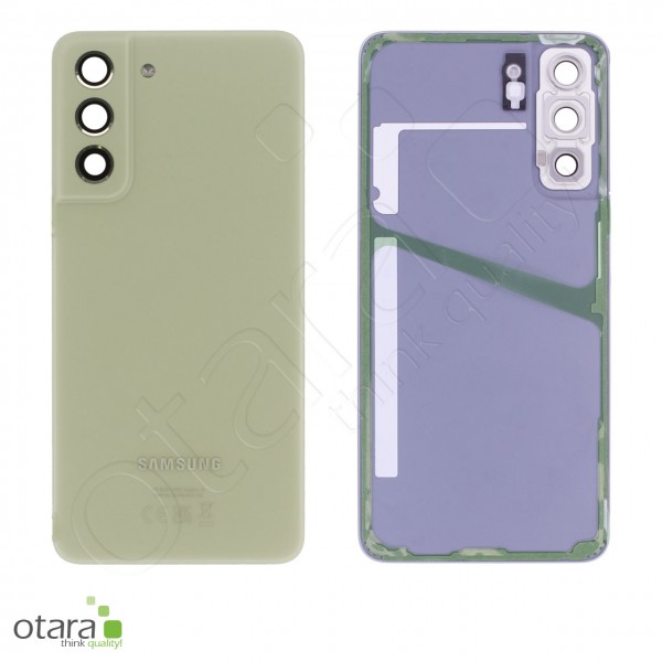 Akkudeckel Samsung Galaxy S21FE (G990B), olive grün, Serviceware
