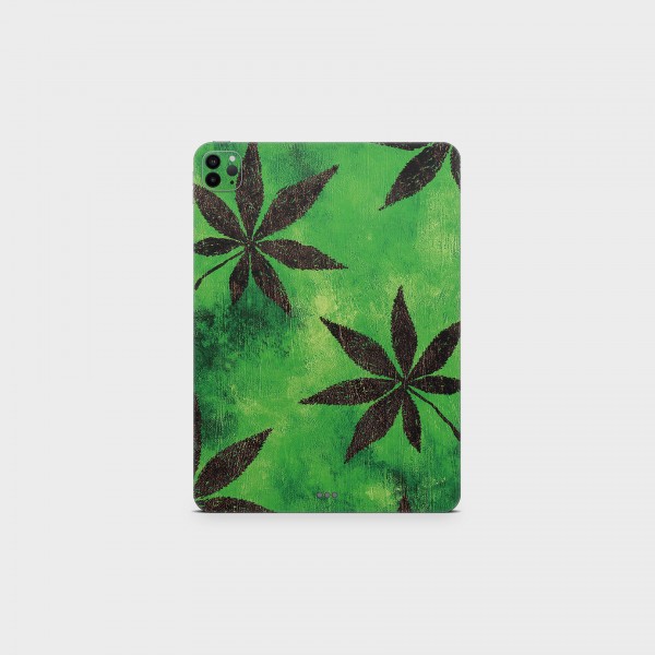 GREEN MNKY Backcover Skin Tablet 11" (Struktur Serie) "Green Amsti" [3 Stück]