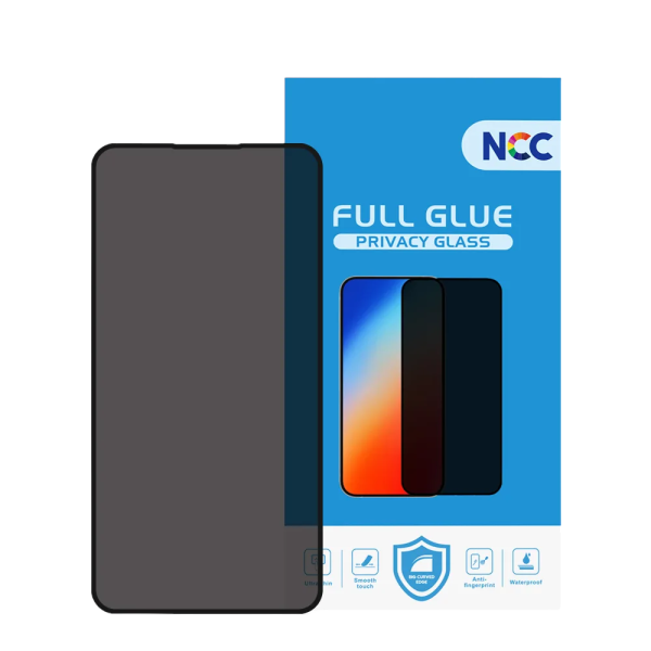 Schutzglas NCC 9D PRIVACY Full Glue iPhone 11 Pro Max/XS Max, schwarz (Retail/Blister)