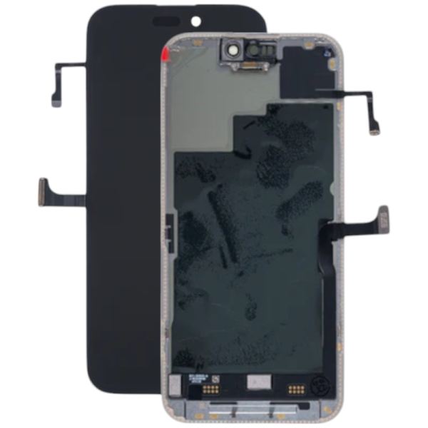 Displayeinheit *reparera* für iPhone 15 Pro (Ori/pulled Qualität) PREMIUM inkl. Frontflex, black