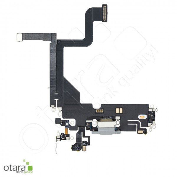 Lade Dock Connector Flex *reparera* für iPhone 13 Pro (Ori/pulled Qualität), silber/weiß