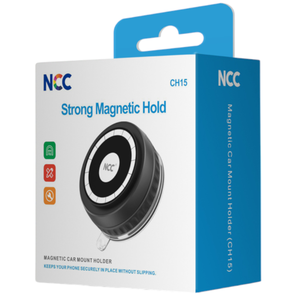 Car Holder Smartphone Autohalterung NCC CH15 (Strong Magnetic Hold), black (Retail/Blister)