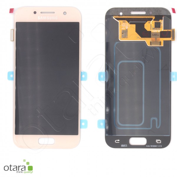Displayeinheit Samsung Galaxy A3 2017 (A320F), pink/rosa, Serviceware