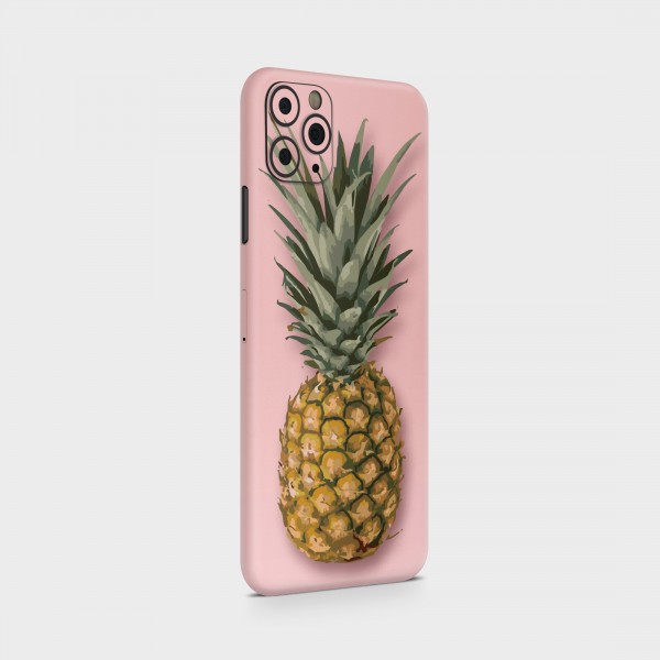 GREEN MNKY Backcover Skin Smartphone 7" (Design Serie) "Pink Ananas" [3 Stück]
