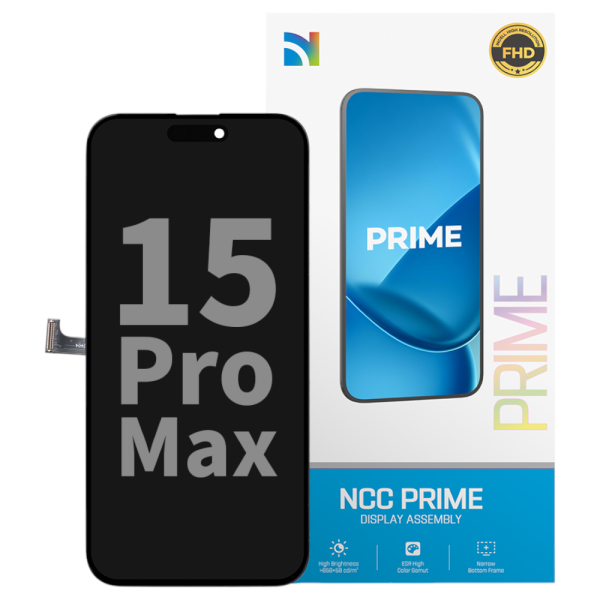 Displayeinheit NCC PRIME für iPhone 15 Pro Max (COPY) High Refresh INCELL LCD, black