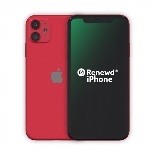 Renewd® iPhone 11, 64GB (zert. aufbereitet), rot