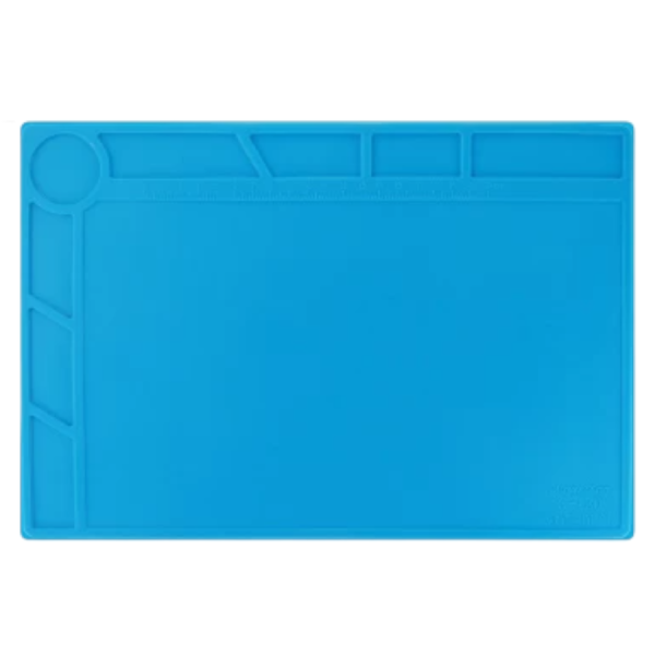 Arbeitsmatte Work Pad Silicone [34x23cm] BEST S-120, blau