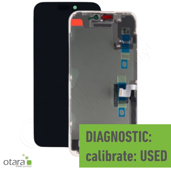 Displayeinheit *reparera* für iPhone 16 Pro (Ori/pulled Qualität) PREMIUM inkl. Frontflex, black