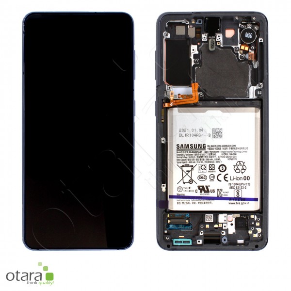Display unit Samsung Galaxy S21 (G991), incl. Battery, phantom gray, Service Pack