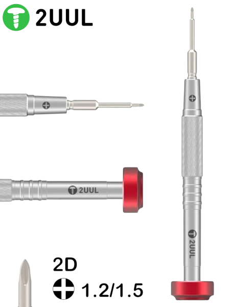 Screwdriver Phillips cross PH000 1,2mm [2UUL NEW EDITION everyday Screwdriver] (red)