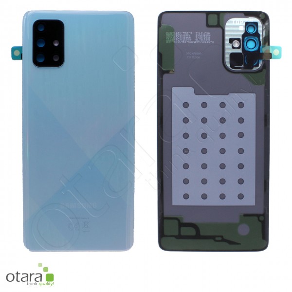 Akkudeckel Samsung Galaxy A71 (A715F), prism crush blue, Serviceware