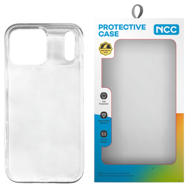 Schutzhülle NCC A0002 2mm Clearcase TPU iPhone 17 Pro Max, transparent (Retail/Blister)