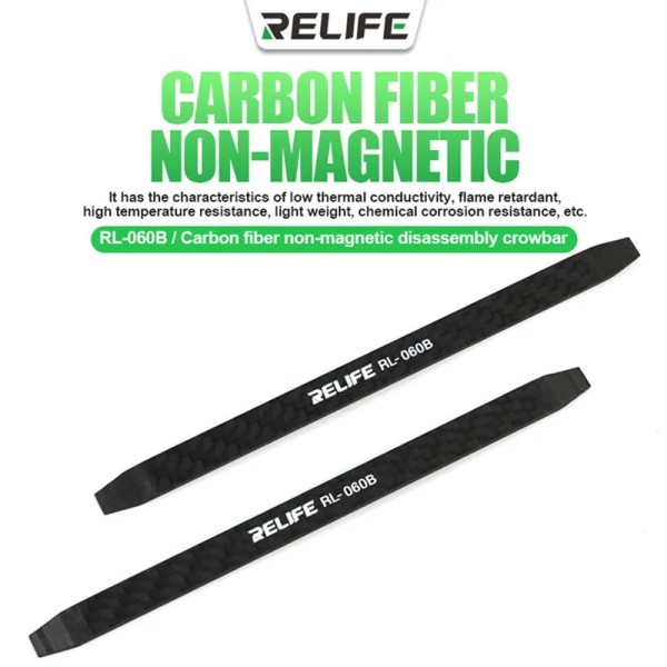 Opening Tool Kohlefaser/Carbon Fiber "Crowbar Hebelwerkzeug" RELIFE RL-060B, schwarz