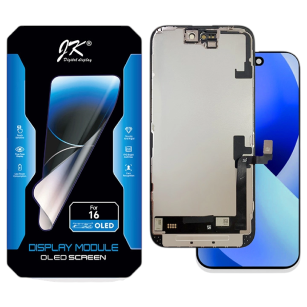 Displayeinheit JK SOFT OLED für iPhone 16 (COPY) soft OLED, black