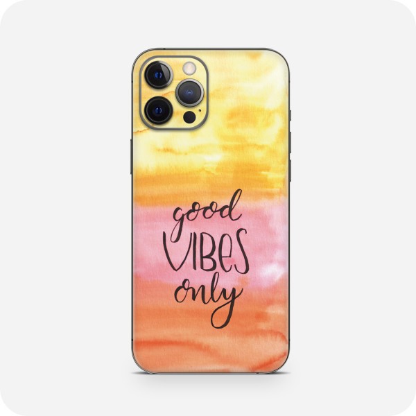 GREEN MNKY Backcover Skin Smartphone 7" (Diana Grimm Kollektion) "Good vibes only" [3 Stück]