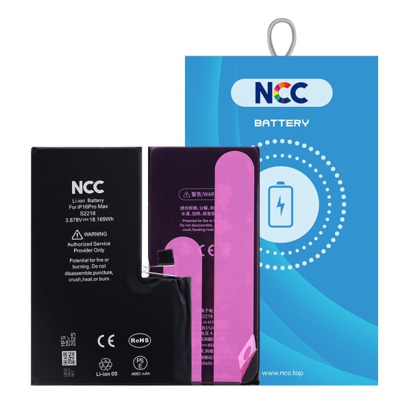 Akku NCC für iPhone 16 Pro Max inkl. Akkuklebestreifen