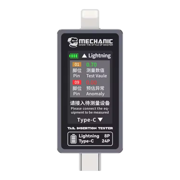 Multimeter USB Messgerät USB-C/Lightning Mechanic T-824