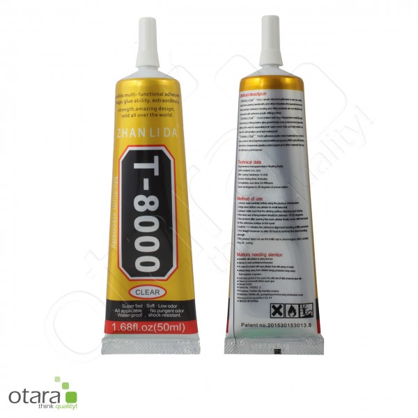 Flüssigkleber T-8000, transparent, 50ml