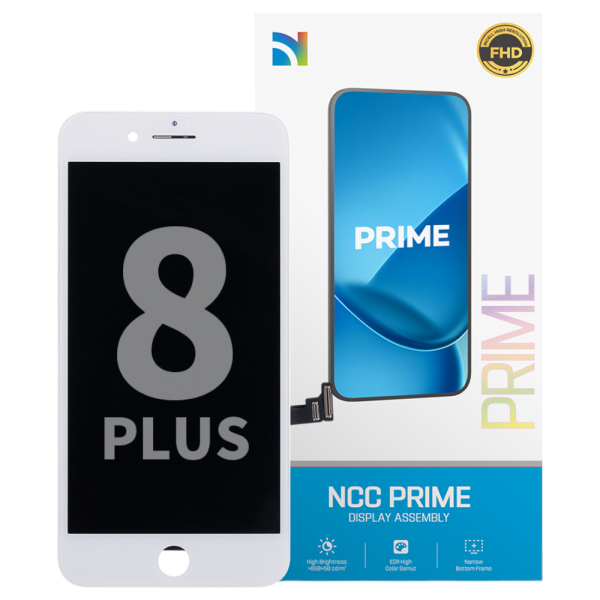 Displayeinheit NCC PRIME für iPhone 8 Plus (COPY) INCELL LCD, inkl. Heatplate, white