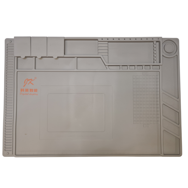 Arbeitsplatzmatte Phone Repair Pad Silicone Work Pad [44x30cm] JK, gray
