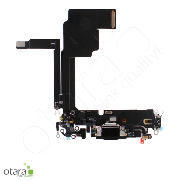 Lade Dock Connector Flex *reparera* für iPhone 15 Pro (Ori/pulled Qualität), schwarz