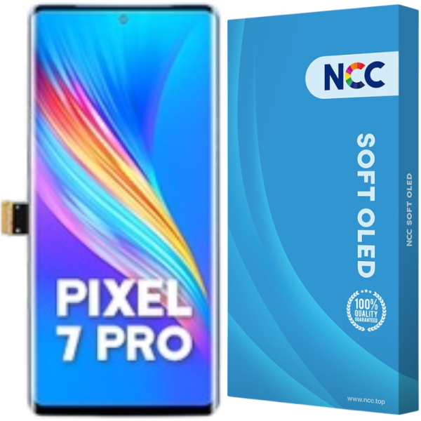 Displayeinheit NCC SOFT OLED für Google Pixel 7 Pro, schwarz