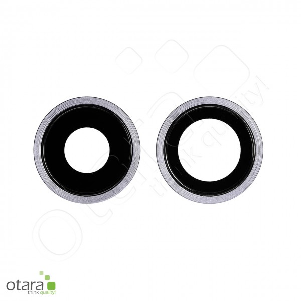 Kameraglas Linse (mit Rahmen) geeignet für iPhone 11 (2er Set), viloett