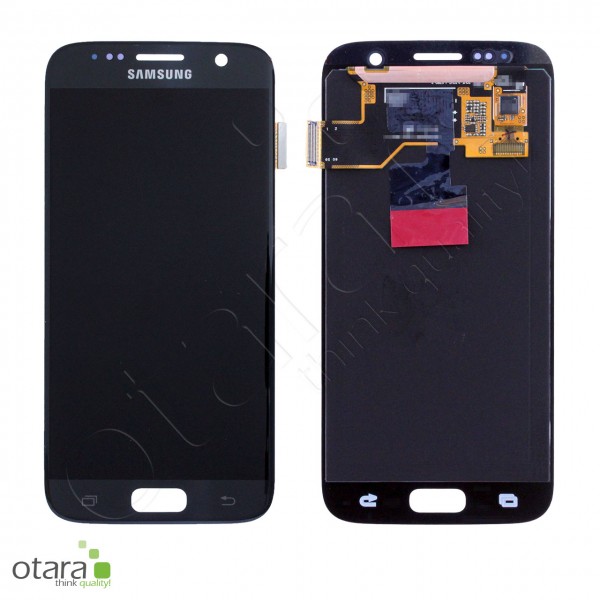 Displayeinheit Samsung Galaxy S7 (G930F), schwarz, Serviceware