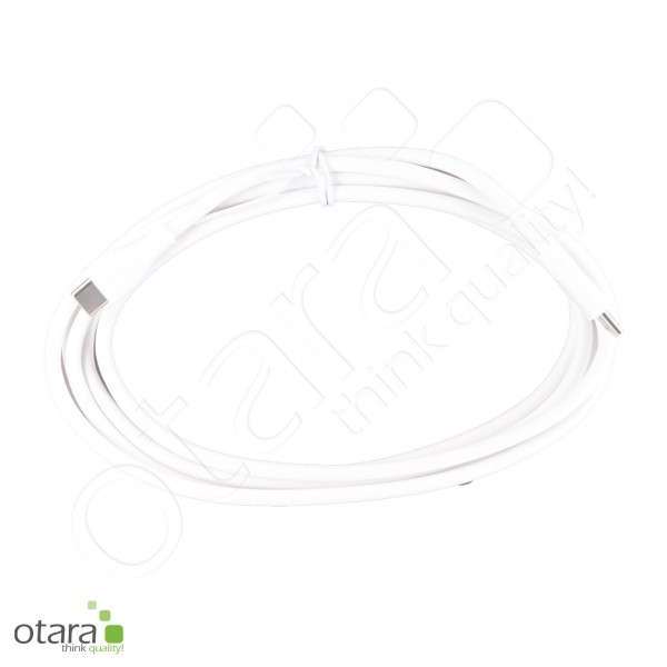 Daten-/Ladekabel USB-C 3.0 auf USB-C 3.0, 1,8m (Ø4mm), weiß