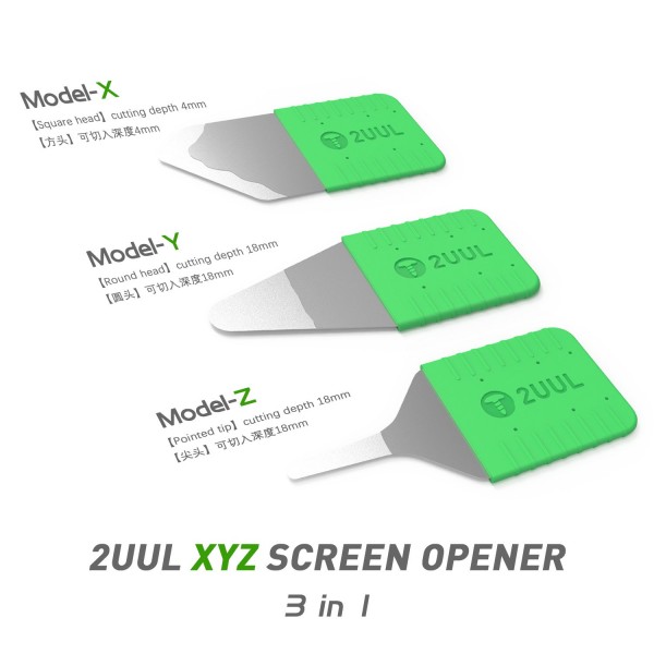 Opening tool stainless steel 2UUL XYZ 3in1 screen opener