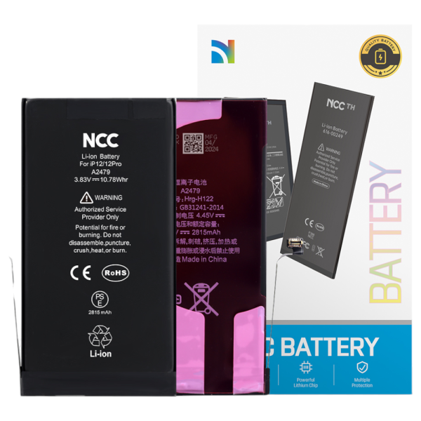 Akku NCC für iPhone 12/12 Pro inkl. Akkuklebestreifen